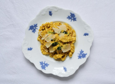 Creamy Mafaldine w/ Zucchini and Saffron