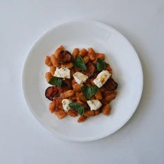 Cavatelli w/ Marinated Chilli Feta & Chorizo